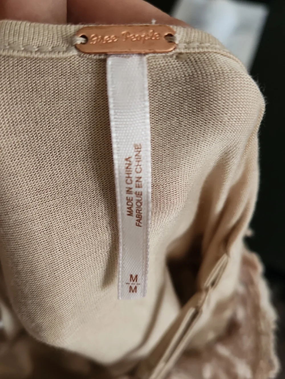 Free People Lily Lace Crochet Blouson Mini Dress in Natural Size Medium - Picture 11 of 11